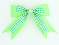 Green clean hair clips piece
