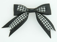 Black clean hair clips piece
