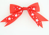 Red clean hair clips piece