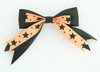 Black-orange clean hair clips piece