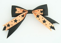 Black-orange clean hair clips piece