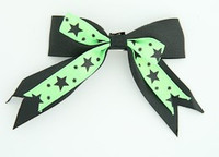 Black-green clean hair clips piece