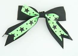 Black-green clean hair clips piece