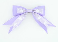Purple clean hair clips piece