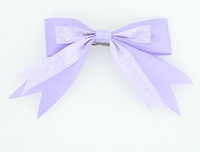 Dot L purple clean hair clips piece