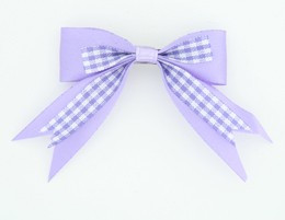 Purple clean hair clips piece