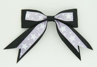 Black-L purple clean hair clips piece