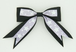 Black-L purple clean hair clips piece