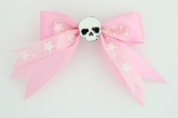 Pink / skull plain white light pink skull