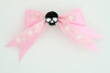 Pink / skull plain black light pink skull