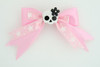 Pink / cute skull flower white-black light pink cute skull