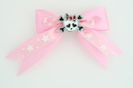 Pink / cute skull bone white-red light pink cute skull
