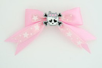 Pink / cute skull bone white-pink light pink cute skull
