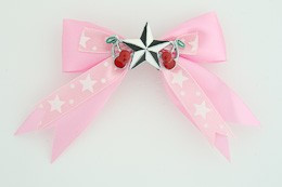 Pink / star cherry black-white light pink star
