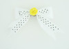 Dot white / flower yellow white flower