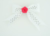 Dot white / flower D.pink white flower