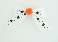 White / flower orange white flower