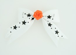 White / flower orange white flower