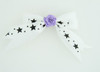 White / flower purple white flower