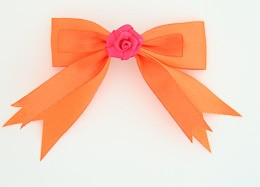 Orange / flower D.pink orange flower