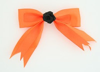 Orange / flower black orange flower