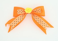 Dot orange / flower yellow orange flower