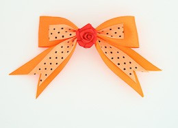 Dot orange / flower red orange flower
