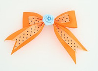 Dot Orange / flower blue orange flower