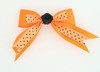 Dot orange / flower black orange flower