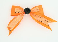 Dot orange / flower black orange flower