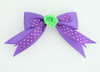 Dot purple / flower green dark purple flower