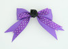 Dot purple / flower black dark purple flower