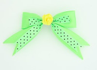 Dot green / flower yellow green flower
