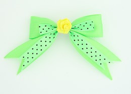 Dot green / flower yellow green flower