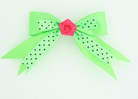 Dot green / flower D.pink green flower