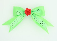 Dot green / flower red green flower