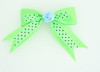Dot green / flower blue green flower