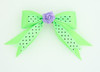 Dot green / flower purple green flower