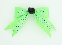 Dot green / flower black green flower