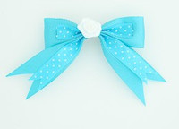 Dot blue / flower white blue flower