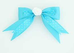 Dot blue / flower white blue flower