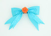 Dot Blue / flower orange blue flower
