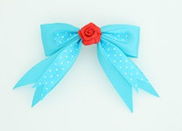 Dot blue / flower red blue flower