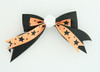 Bl-orange / flower white black-orange flower