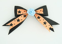 Orange / flower blue black-orange flower