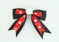 S Bl-Red / Flower White Black-Red Flower