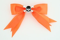 Orange / skull tooth black orange skull