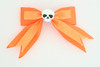 Orange / skull plain white orange skull