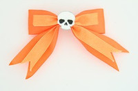 Orange / skull plain white orange skull