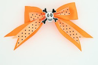 Dot orange / skull cross eye white orange skull